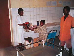 MASC helped train the managers of the medical staff in this casualty department in Angola