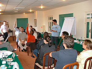 A classroom based five day course covering presentation skills and training techniques